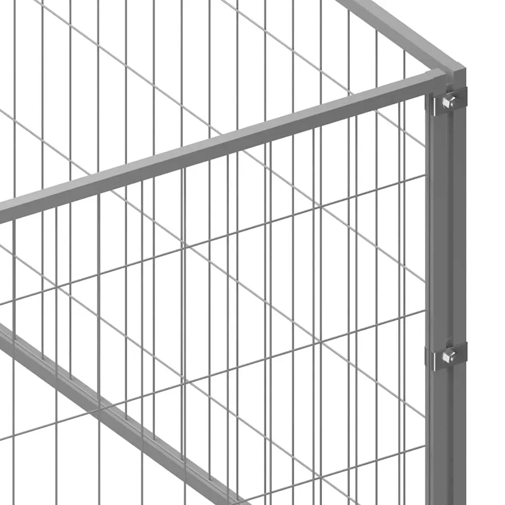 Dog Kennel 21 m² Outdoor Steel Wire Mesh Enclosure Durable Construction