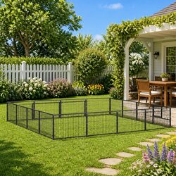 Spacious Outdoor Dog Kennel - 16 m² Steel Enclosure