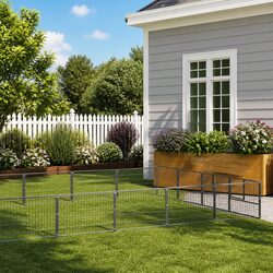 Spacious 32m² Steel Dog Enclosure for Outdoor Play
