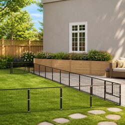 Outdoor Dog Kennel Play Area with Strong Steel Frame