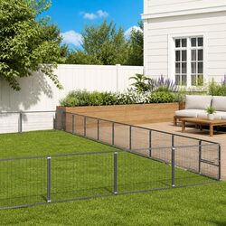 Enhance Your Space with a Silver Steel Dog Kennel
