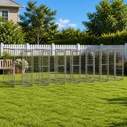 Dog Playpen with Weather-Resistant Canopy for Outdoor Use