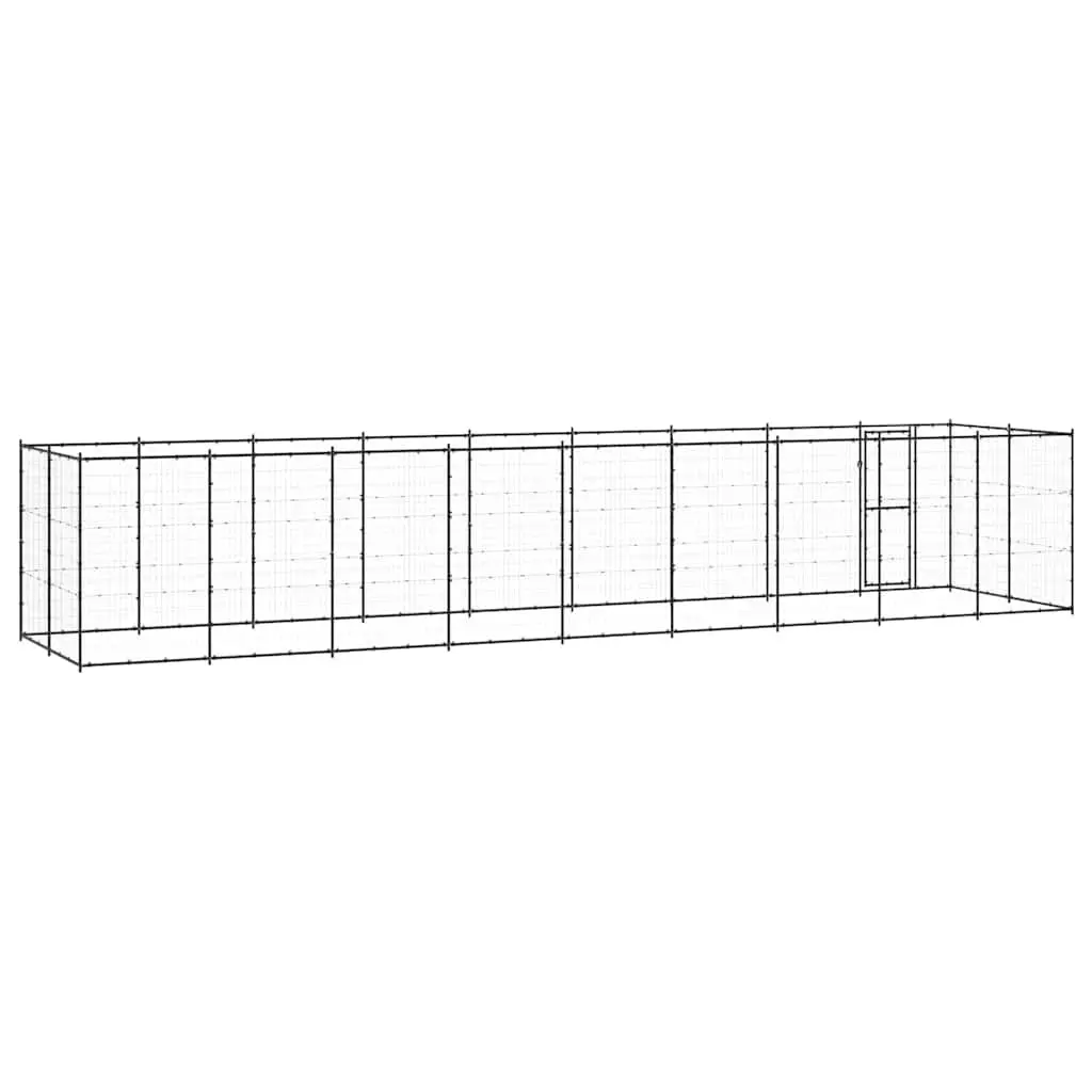 Dog Kennel Outdoor Large 21.78 m² Steel Mesh Run Enclosure Exercise Play Pen