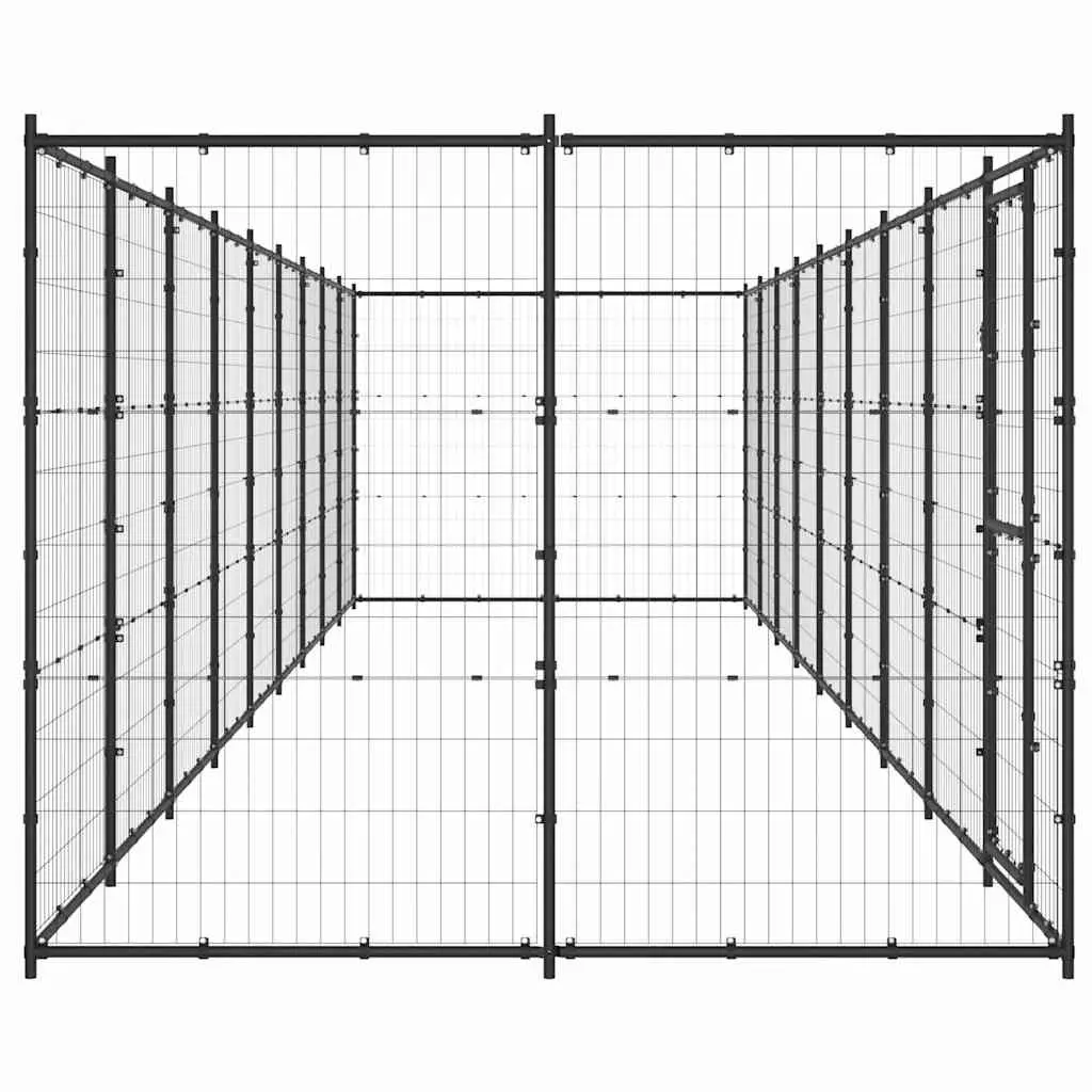 Dog Kennel Outdoor Large 21.78 m² Steel Mesh Run Enclosure Exercise Play Pen
