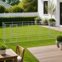 Spacious Outdoor Dog Exercise Pen with Mesh Panels