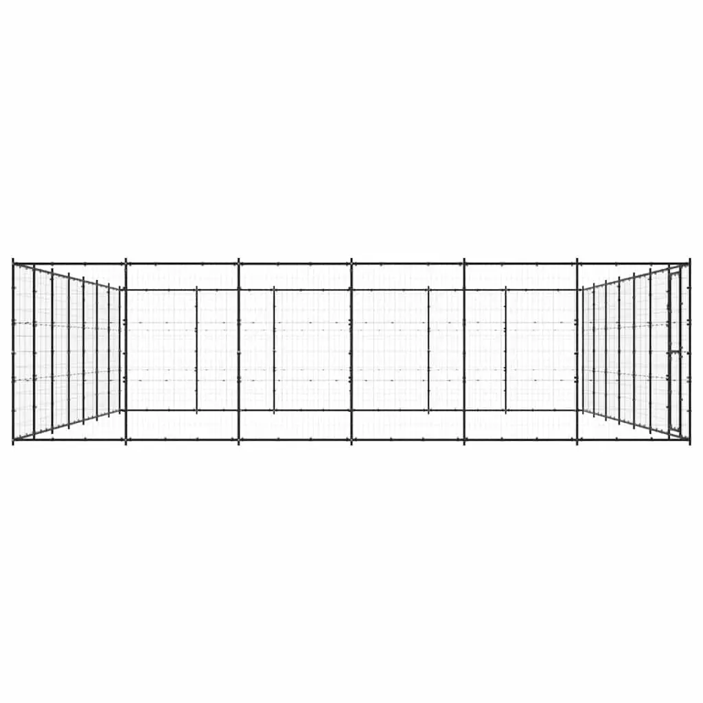 Dog Kennel Large Outdoor Run Exercise Pen Steel Mesh Enclosure