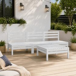 Transform Your Outdoor Space with 4-Piece Pinewood Set