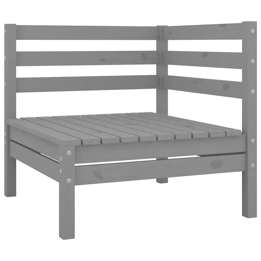 Garden Lounge Set 8 Piece Wooden Sofa Patio Furniture Grey Outdoor Lounger