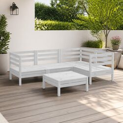 Elevate Your Outdoors with a 5 Piece Wooden Lounge Set