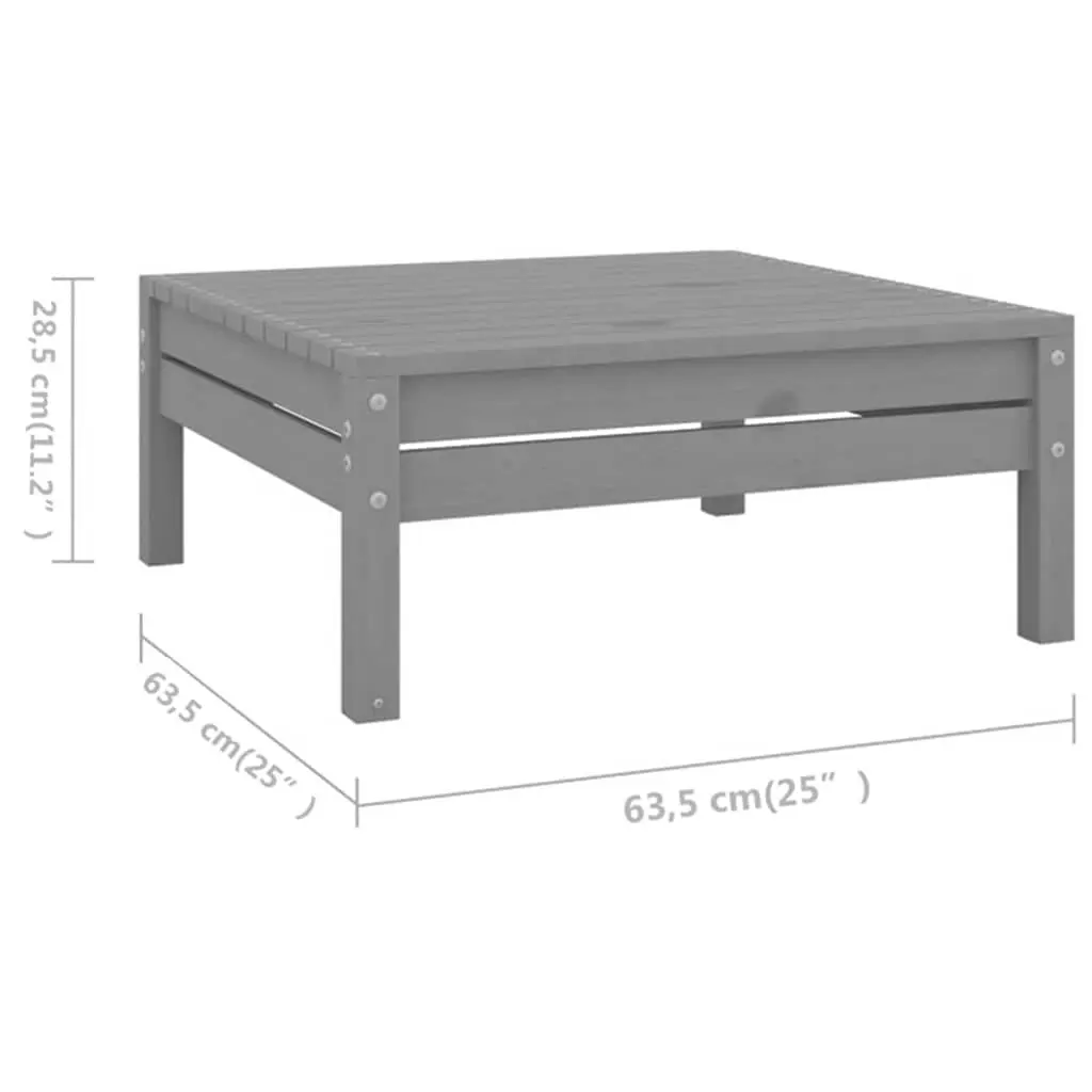 6 Piece Garden Lounge Set Solid Pinewood Modular Weather-Resistant Patio Furniture