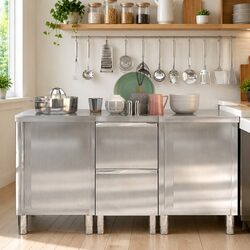 Enhance Your Space with 3-Piece Kitchen Cabinet Set