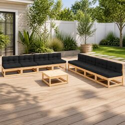 Enhance Your Outdoor Space with a 9 Piece Lounge Set