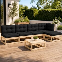 Transform Your Outdoor Space with This 6 Piece Lounge Set