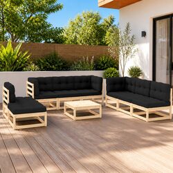 Elevate Your Outdoor Space with a 9 Piece Lounge Set