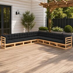 Elevate Your Outdoor Experience with 9 Piece Lounge Set
