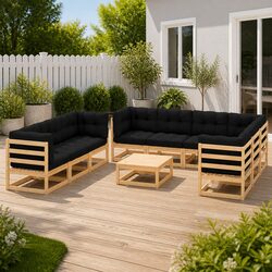 Enhance Your Outdoor Space with 10 Piece Lounge Set