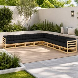 Enhance Your Outdoor Space with a 9-Piece Lounge Set