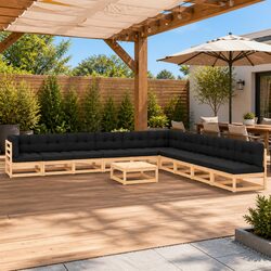 Elevate Your Outdoor Space with 11 Piece Lounge Set