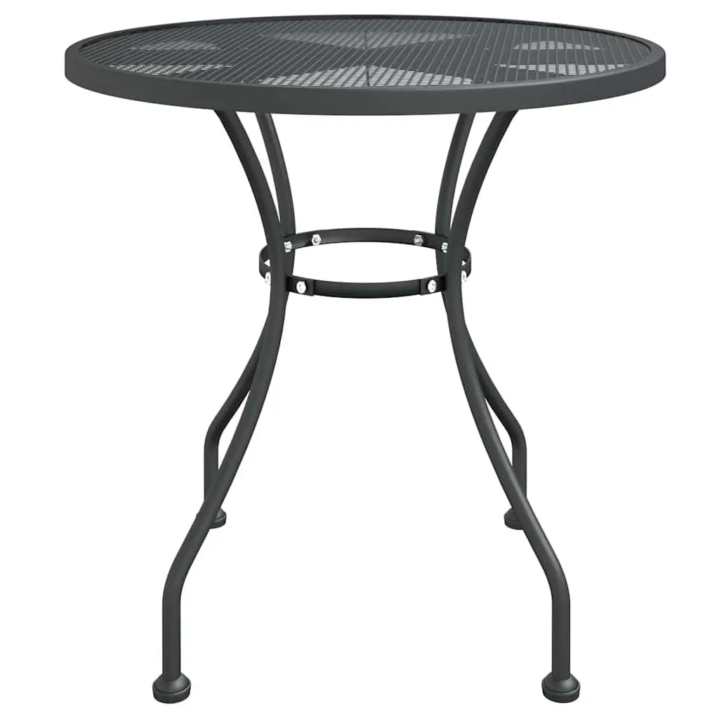 Garden Dining Set 5 Piece Outdoor Furniture Expanded Metal Mesh Anthracite