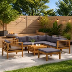 Elevate Your Outdoor Space with 8 Piece Lounge Set