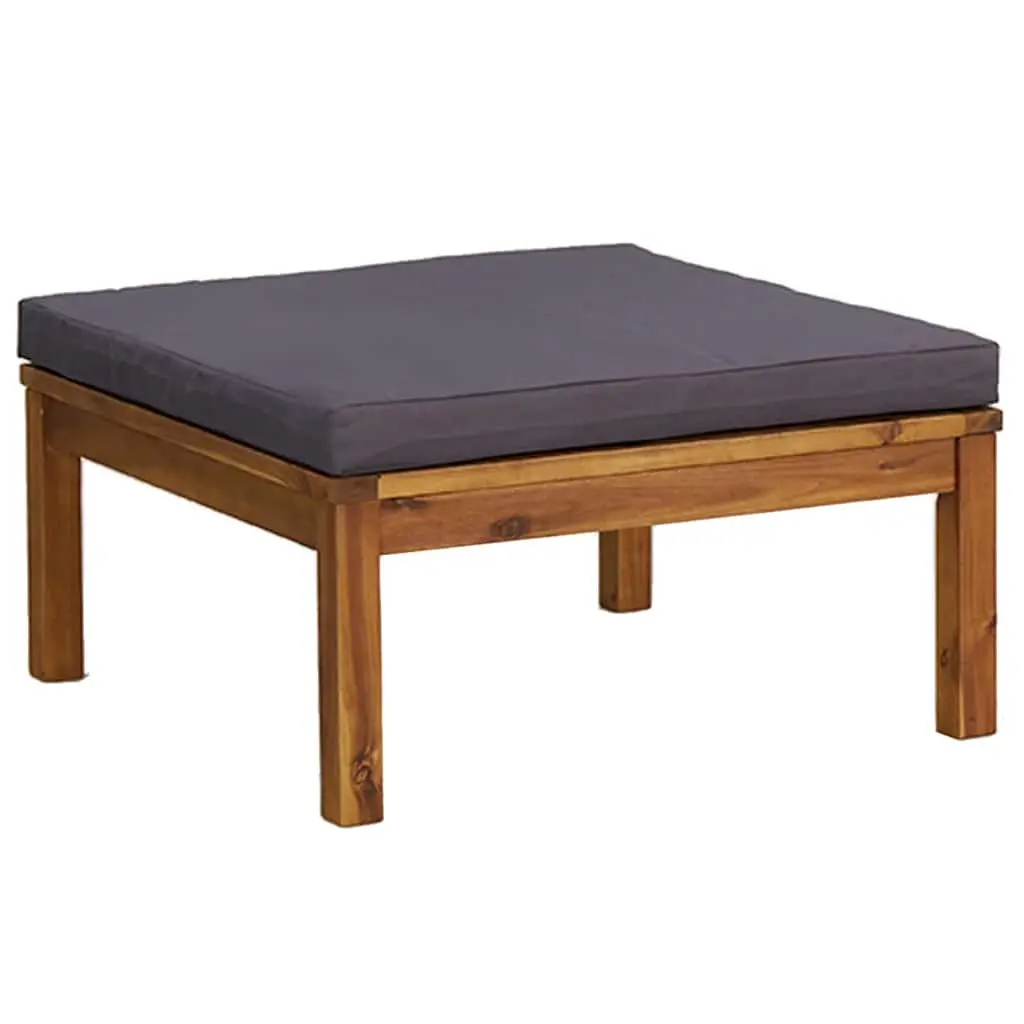 8 Piece Garden Lounge Set Outdoor Furniture Sofa with Cushion Coffee Table Grey