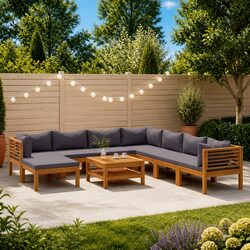 Elevate Your Outdoor Space with a 9 Piece Lounge Set
