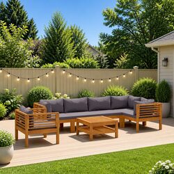 Transform Your Outdoor Space with a 7 Piece Lounge Set