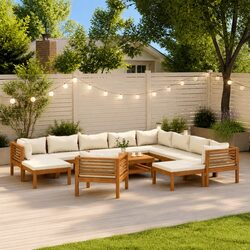 Enhance Your Outdoor Space with This 12-Piece Lounge Set