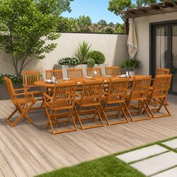 Enhance Your Outdoor Space with 13-Piece Dining Set