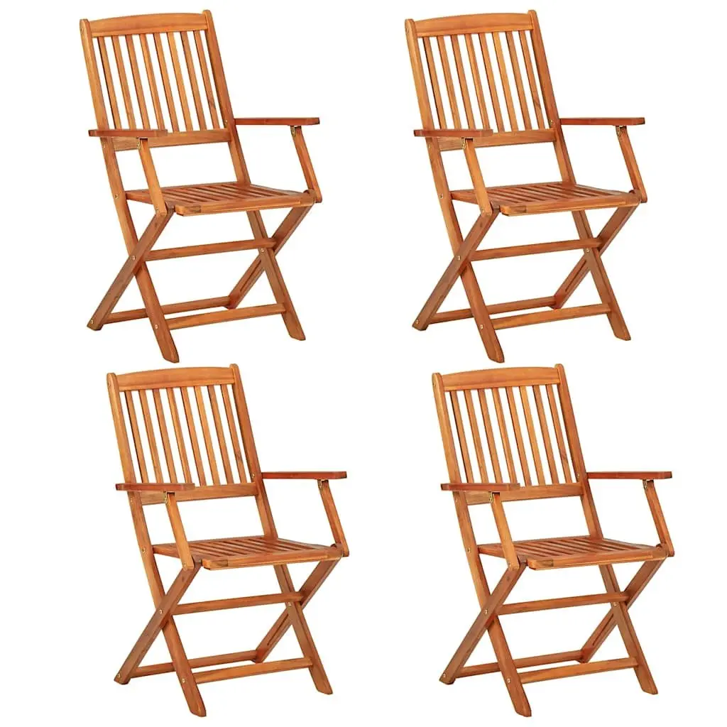 Outdoor Garden Dining Set 13 Piece Solid Acacia Wood Weather Resistant Brown Patio Furniture