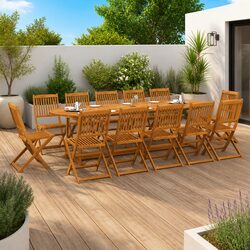 Elevate Your Outdoor Dining with This 13-Piece Set