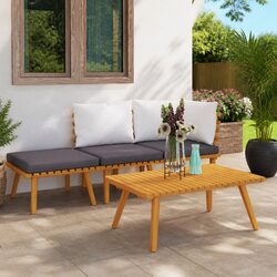 Enhance Your Patio with a 4-Piece Garden Lounge Set