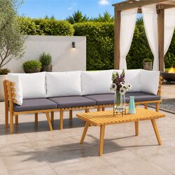 Enhance Your Outdoor Space with a 4-Piece Lounge Set