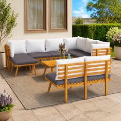 Transform Your Outdoor Space with a 9 Piece Lounge Set
