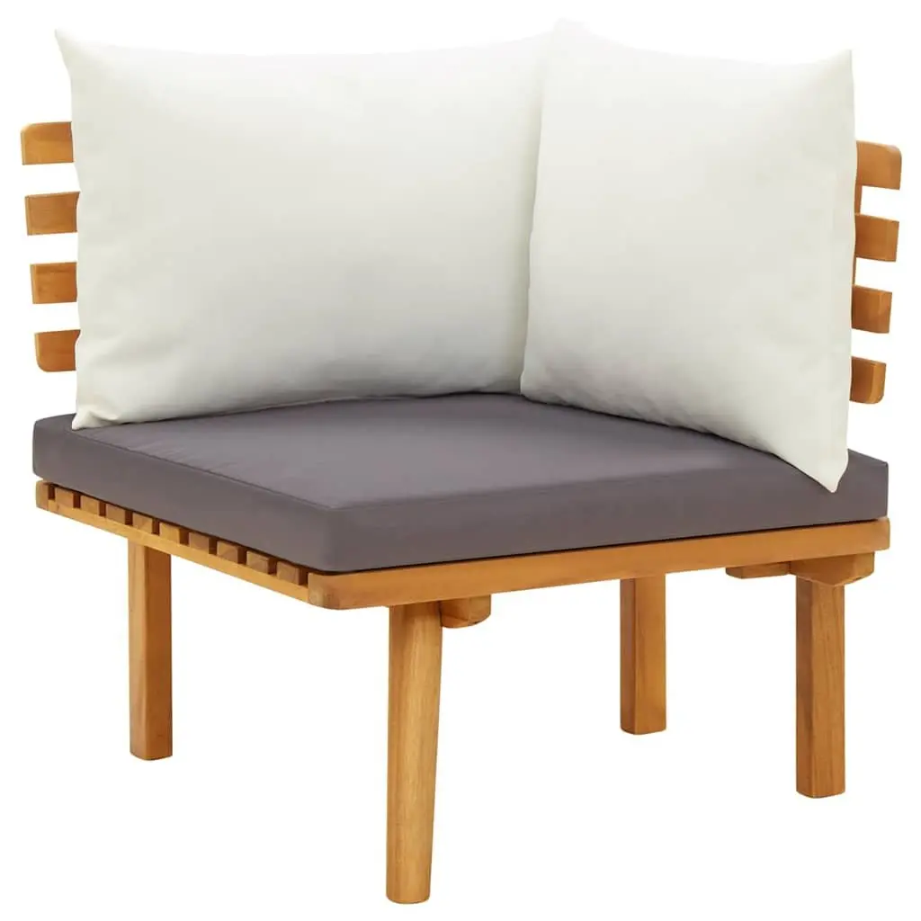 Garden Lounge Set 12 Piece Outdoor Patio Furniture Solid Acacia Wood Weather Resistant with Thickly Padded Cushions