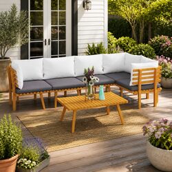 Enhance Your Outdoor Space with a 6-Piece Lounge Set
