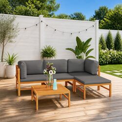 Transform Your Outdoor Space with a 5 Piece Lounge Set