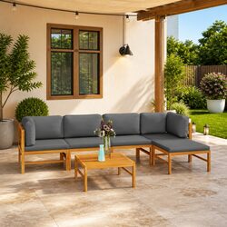 Upgrade Your Outdoor Space with This 6-Piece Lounge Set