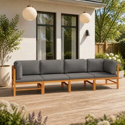 Enhance Your Outdoor Space with a 4-Seater Sofa Set