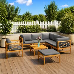 Transform Your Outdoor Space with 8 Piece Lounge Set