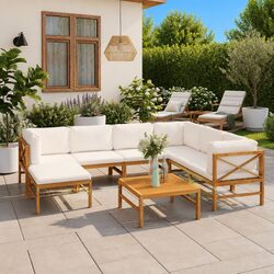 Transform Your Space with 8 Piece Outdoor Lounge Set