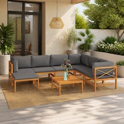 Elevate Your Outdoor Space with This 8-Piece Lounge Set