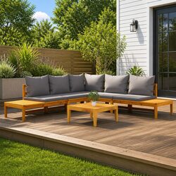 4-Piece Modular Lounge Set for Outdoor Enjoyment