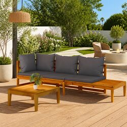 Enhance Your Outdoor Space with this 3 Piece Lounge Set
