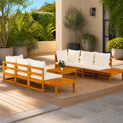 Stylish 5-Piece Acacia Garden Lounge Set for Outdoor Spaces