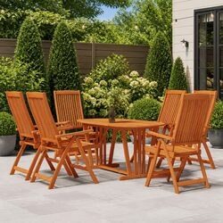 Enhance Your Patio with This Stylish 7-Piece Dining Set