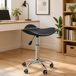 Stylish Black Faux Leather Office Chair for Your Workspace