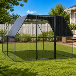 Spacious Outdoor Aviary for Chickens and Small Animals