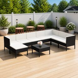 Transform Your Outdoor Space with This 9-Piece Lounge Set