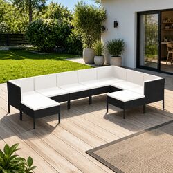 Transform Your Outdoor Space with a 9-Piece Lounge Set